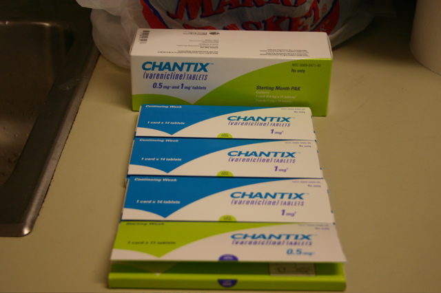 Chantix Starter Pack contents