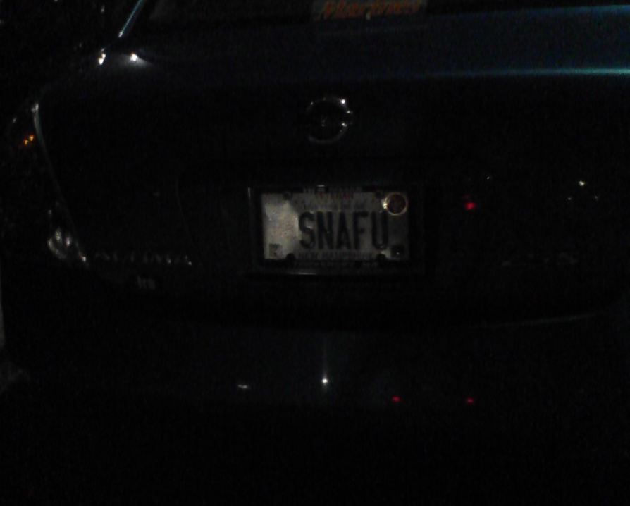 SNAFU - license plate